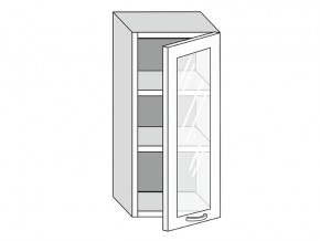 19.40.3 Шкаф настенный (h=913) на 400мм с 1-ой стекл. дверцей в Невьянске - nevyansk.magazinmebel.ru | фото