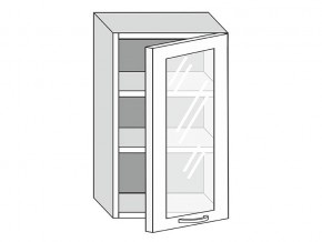 19.50.3 Шкаф настенный (h=913) на 500мм с 1-ой стекл. дверцей в Невьянске - nevyansk.magazinmebel.ru | фото