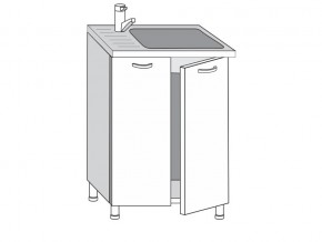 2.60.2м Шкаф-стол на 600мм под врезную мойку с 2-мя дверцами в Невьянске - nevyansk.magazinmebel.ru | фото