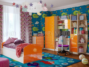 Детская комната Юниор-2 Оранжевый металлик в Невьянске - nevyansk.magazinmebel.ru | фото
