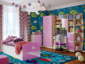 Детская комната Юниор-2 Сиреневый металлик в Невьянске - nevyansk.magazinmebel.ru | фото
