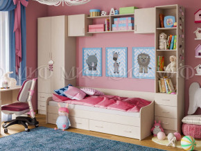 Детская комната Вега 1 Дуб беленый в Невьянске - nevyansk.magazinmebel.ru | фото