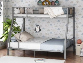 Двухъярусная кровать Гранада-1 140 Серая в Невьянске - nevyansk.magazinmebel.ru | фото