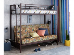 Двухъярусная кровать с диваном Мадлен Коричневая-марки в Невьянске - nevyansk.magazinmebel.ru | фото - изображение 1