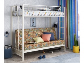 Двухъярусная кровать с диваном Мадлен Слоновая кость-марки в Невьянске - nevyansk.magazinmebel.ru | фото