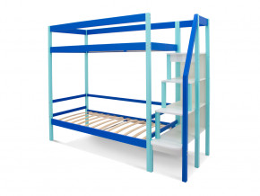 Двухъярусная кровать Svogen мятно-синий в Невьянске - nevyansk.magazinmebel.ru | фото - изображение 2