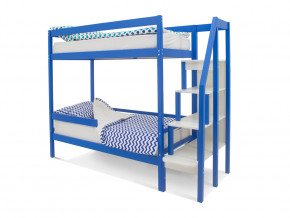 Двухъярусная кровать Svogen с бортиком синий в Невьянске - nevyansk.magazinmebel.ru | фото