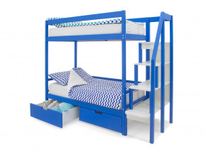 Двухъярусная кровать Svogen с ящиками синий в Невьянске - nevyansk.magazinmebel.ru | фото - изображение 2
