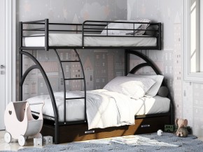 Двухъярусная кровать Виньола-2 Я черный в Невьянске - nevyansk.magazinmebel.ru | фото - изображение 1