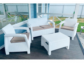 Комплект уличной мебели Yalta Terrace Set белый в Невьянске - nevyansk.magazinmebel.ru | фото