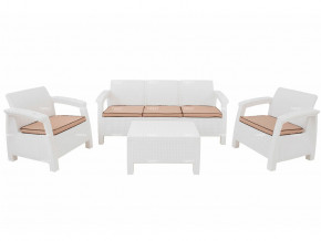 Комплект уличной мебели Yalta Terrace Triple Set белый в Невьянске - nevyansk.magazinmebel.ru | фото - изображение 1