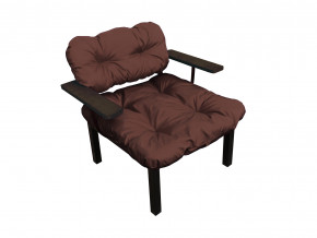 Кресло Дачное коричневая подушка в Невьянске - nevyansk.magazinmebel.ru | фото