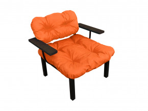 Кресло Дачное оранжевая подушка в Невьянске - nevyansk.magazinmebel.ru | фото