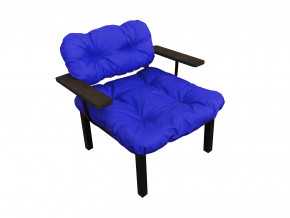Кресло Дачное синяя подушка в Невьянске - nevyansk.magazinmebel.ru | фото