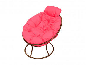 Кресло Папасан мини без ротанга розовая подушка в Невьянске - nevyansk.magazinmebel.ru | фото - изображение 1