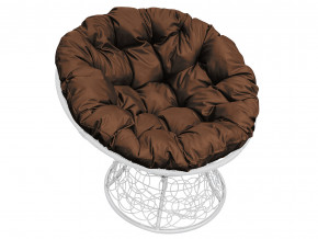 Кресло Папасан с ротангом коричневая подушка в Невьянске - nevyansk.magazinmebel.ru | фото
