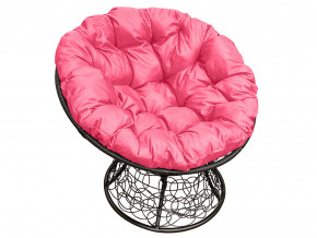 Кресло Папасан с ротангом розовая подушка в Невьянске - nevyansk.magazinmebel.ru | фото