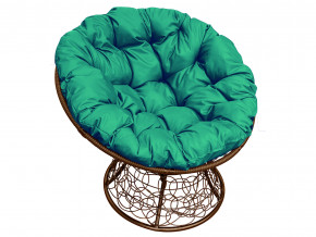 Кресло Папасан с ротангом зелёная подушка в Невьянске - nevyansk.magazinmebel.ru | фото