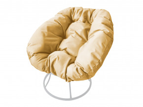 Кресло Пончик без ротанга бежевая подушка в Невьянске - nevyansk.magazinmebel.ru | фото - изображение 1