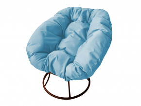 Кресло Пончик без ротанга голубая подушка в Невьянске - nevyansk.magazinmebel.ru | фото - изображение 1