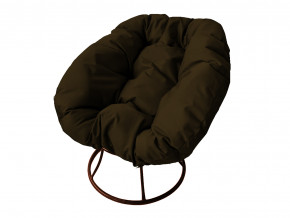 Кресло Пончик без ротанга коричневая подушка в Невьянске - nevyansk.magazinmebel.ru | фото - изображение 1
