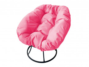 Кресло Пончик без ротанга розовая подушка в Невьянске - nevyansk.magazinmebel.ru | фото