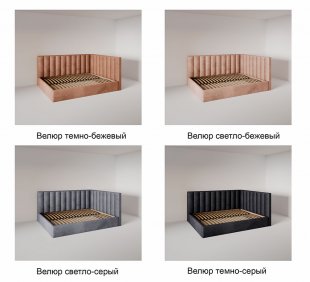 Кровать Вертикаль угловая 1.4 м с ортопедическим основанием в Невьянске - nevyansk.magazinmebel.ru | фото - изображение 6