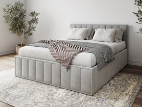 Кровать 1400 Лана серый велюр в Невьянске - nevyansk.magazinmebel.ru | фото