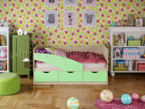Кровать Бабочки 1600 Салатовый в Невьянске - nevyansk.magazinmebel.ru | фото