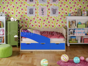 Кровать Бабочки 1600 Синий в Невьянске - nevyansk.magazinmebel.ru | фото