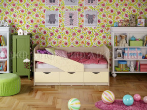 Кровать Бабочки 1600 Ваниль в Невьянске - nevyansk.magazinmebel.ru | фото