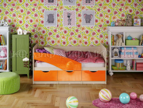 Кровать Бабочки 1800 Оранжевый металлик в Невьянске - nevyansk.magazinmebel.ru | фото