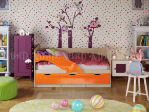 Кровать Дельфин-1 1600 Оранжевый металлик в Невьянске - nevyansk.magazinmebel.ru | фото