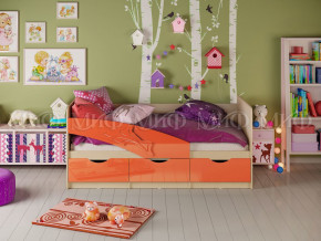 Кровать Дельфин 1600 Оранжевый металлик в Невьянске - nevyansk.magazinmebel.ru | фото