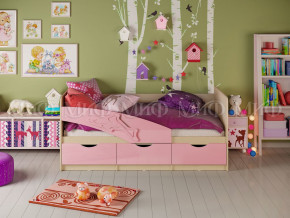Кровать Дельфин 1600 Розовый металлик в Невьянске - nevyansk.magazinmebel.ru | фото