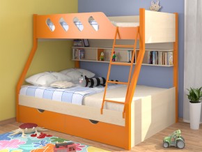 Кровать Дельта 20.02 оранжевая в Невьянске - nevyansk.magazinmebel.ru | фото