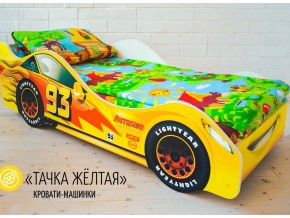Кровать детская машина Тачка Желтая в Невьянске - nevyansk.magazinmebel.ru | фото