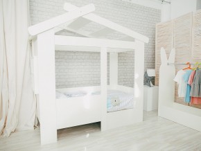 Кровать детская Теремок без ящика белая в Невьянске - nevyansk.magazinmebel.ru | фото