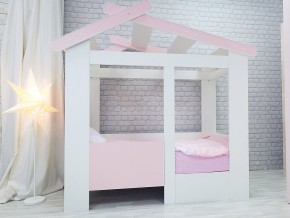 Кровать детская Теремок без ящика розовая в Невьянске - nevyansk.magazinmebel.ru | фото - изображение 1