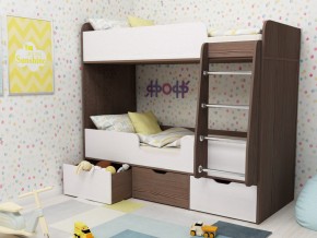 Кровать двухъярусная Малыш двойняшка бодега-белый в Невьянске - nevyansk.magazinmebel.ru | фото
