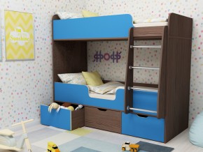 Кровать двухъярусная Малыш двойняшка бодега-голубой в Невьянске - nevyansk.magazinmebel.ru | фото - изображение 1