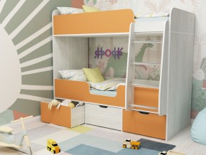 Кровать двухъярусная Малыш двойняшка винтерберг-оранжевый в Невьянске - nevyansk.magazinmebel.ru | фото - изображение 1
