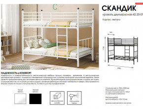 Кровать двухъярусная Скандик 42.20-01 в Невьянске - nevyansk.magazinmebel.ru | фото - изображение 2