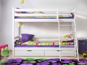Кровать двухъярусная Сонечка с ящиками и лестницей в Невьянске - nevyansk.magazinmebel.ru | фото - изображение 2