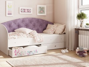 Кровать Эльза Белый-фиолетовый в Невьянске - nevyansk.magazinmebel.ru | фото