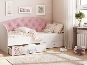 Кровать Эльза Белый-розовый в Невьянске - nevyansk.magazinmebel.ru | фото
