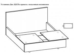 Кровать Флоренция норма 160 с механизмом подъема и дном ЛДСП в Невьянске - nevyansk.magazinmebel.ru | фото - изображение 3