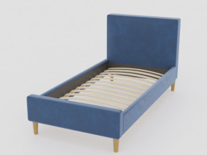 Кровать Линси 900 синий в Невьянске - nevyansk.magazinmebel.ru | фото - изображение 1