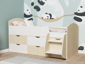 Кровать Малыш-7 Дуб-Белое дерево в Невьянске - nevyansk.magazinmebel.ru | фото - изображение 1