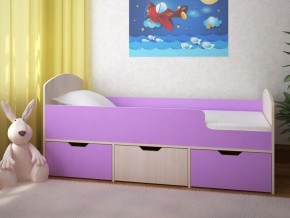 Кровать Малыш Мини Дуб молочный-Ирис в Невьянске - nevyansk.magazinmebel.ru | фото